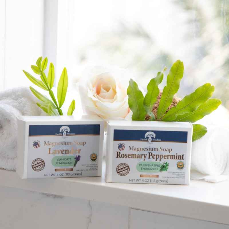 Natural Handmade Soap Bars Gift Set Lavender Citrus Rosemary Peppermint