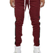 Men’s Track Pants – Maroon Athletic Joggers with Side Stripe