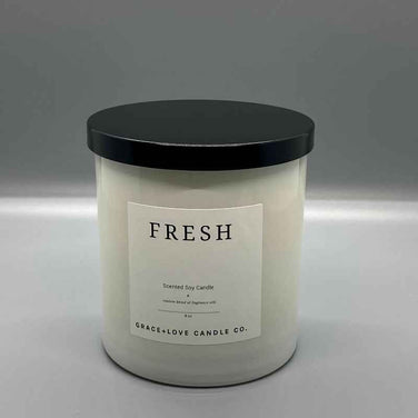 Fresh Scented Soy Candle Glass Jar
