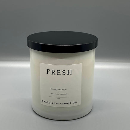 Fresh Scented Soy Candle Glass Jar