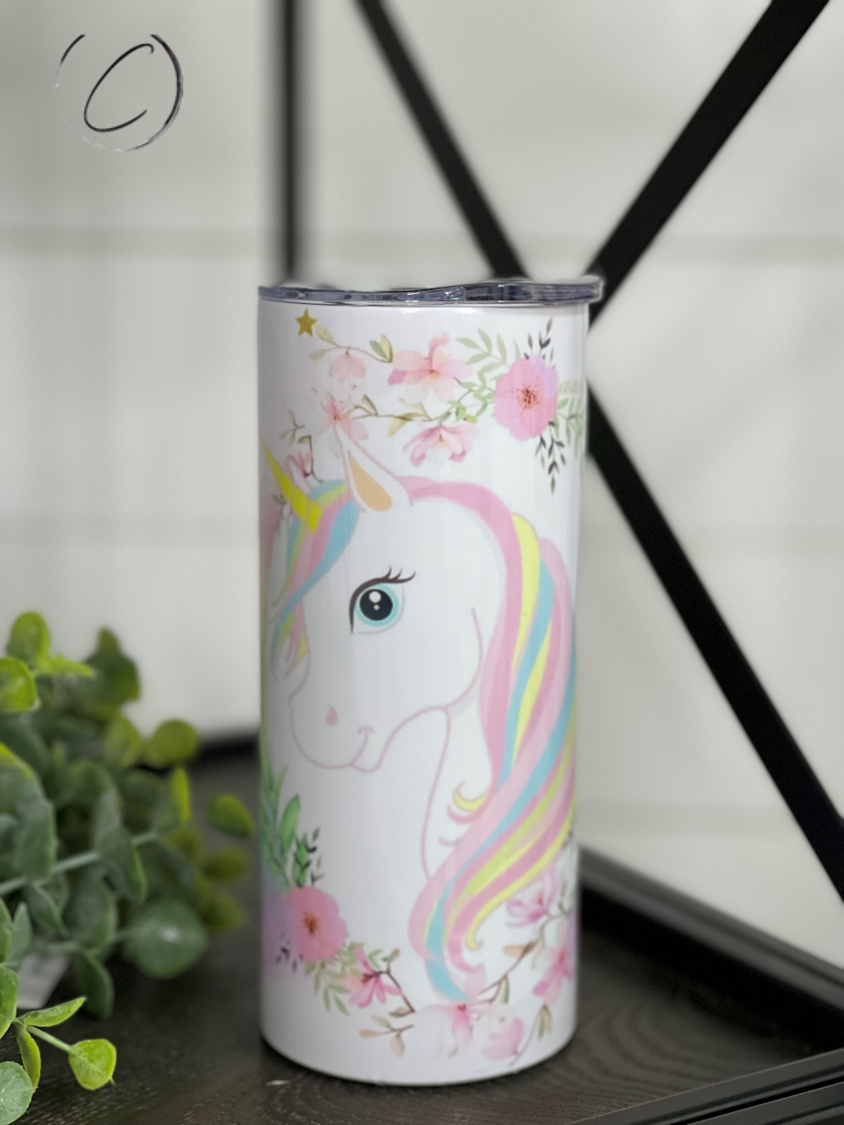 Unicorn Rainbow Tumbler