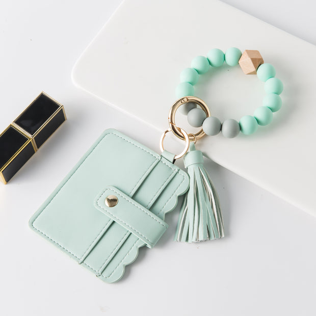 Beaded Wristlet Keychain
