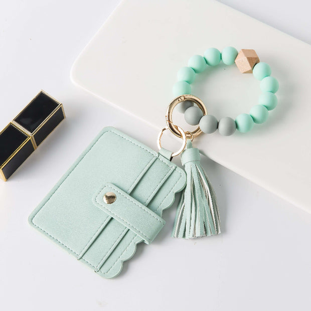 Beaded Wristlet Keychain