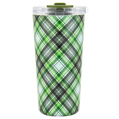 DRINCO® Seattle 20oz Insulated Tumbler Leakproof w/straw-Ireland Plaid