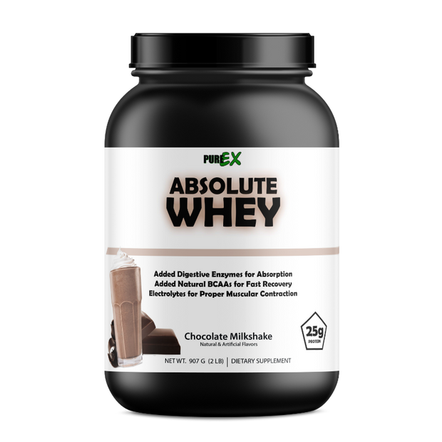 PureEx Absolute Whey Protein - 25g Protein per Serving | Chocolate Milkshake Flavor