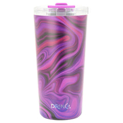 DRINCO® Seattle 20oz Insulated Tumbler Leakproof w/straw-Purple Swirl