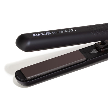 Almost Famous 1.25" Flat Iron with Luxe Gem Infused Plates.