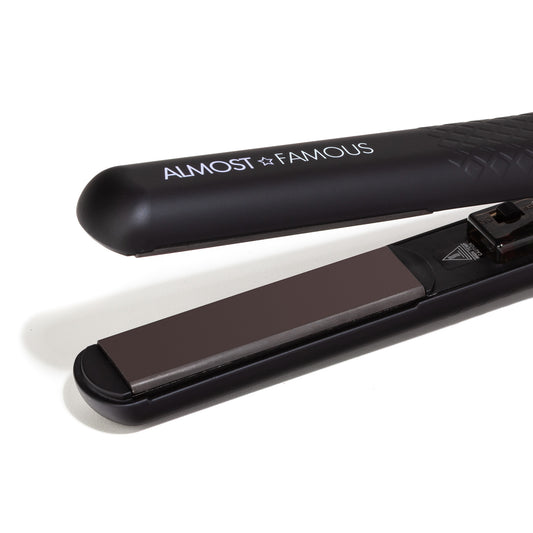 Almost Famous 1.25" Flat Iron with Luxe Gem Infused Plates.