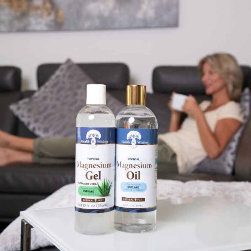 Health Wisdom Topical Magnesium Gel Aloe Vera Formula