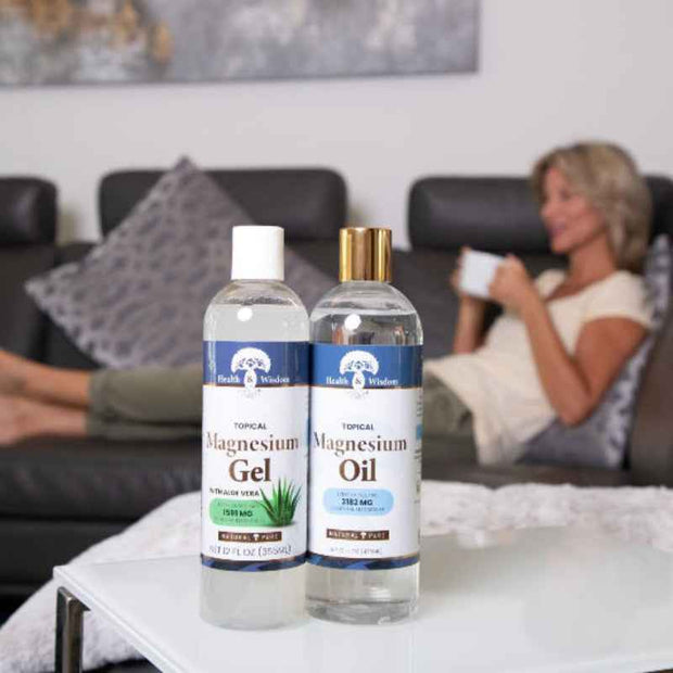 Health Wisdom Topical Magnesium Gel Aloe Vera Formula