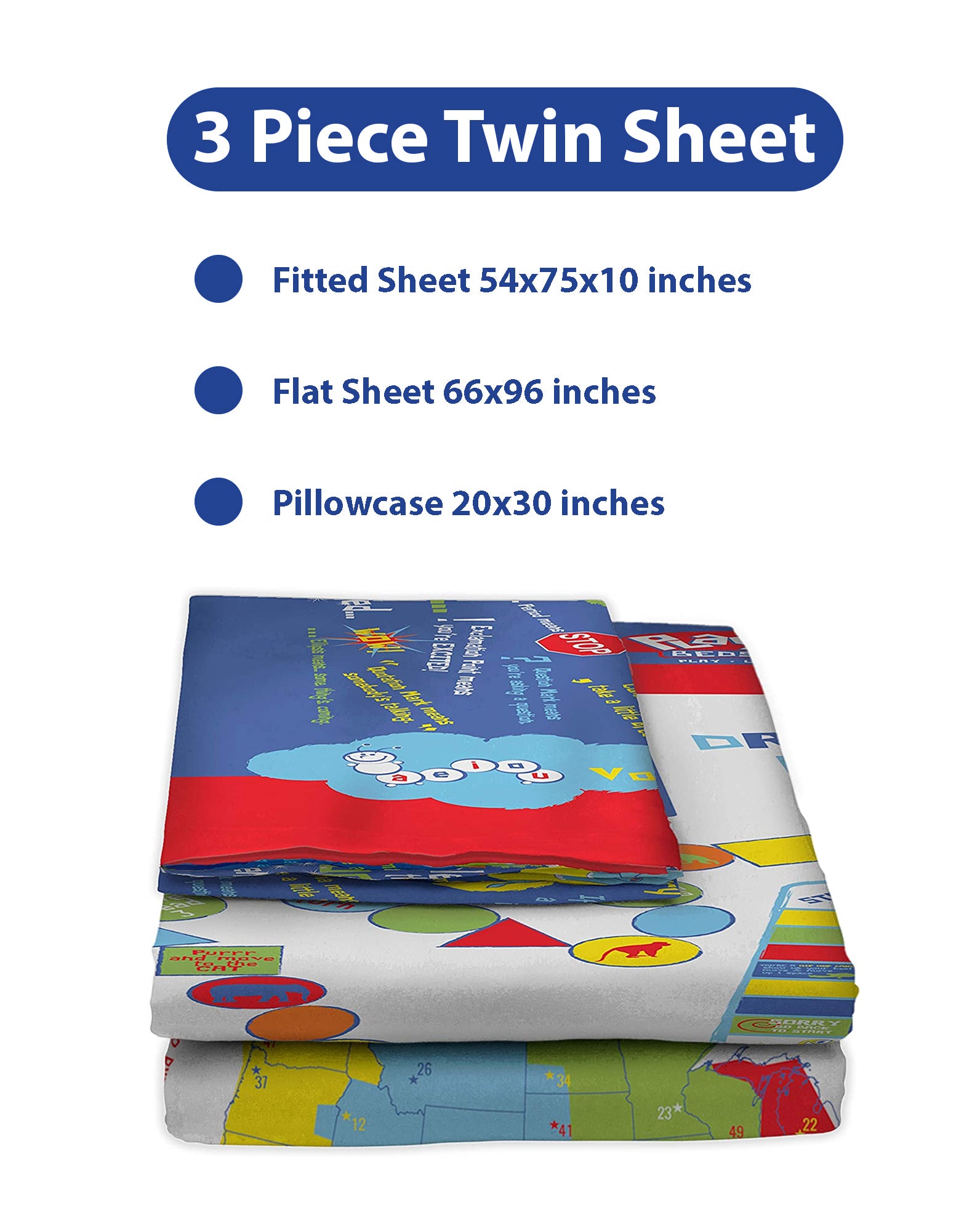 Draps de lit Playtime 54 x 75 x 10. 