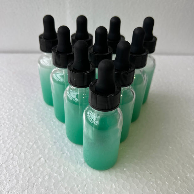 Teal Glass Bottles
