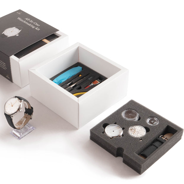 All-in-One Watchmaking Kit with Tools & Components
