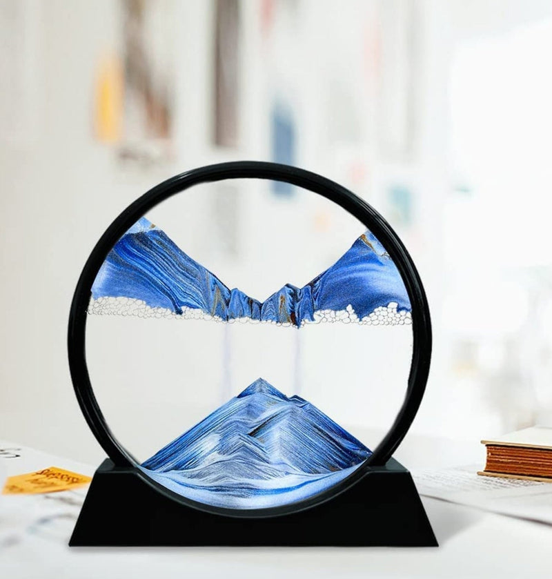 360° Quicksand Art Relaxation Moving Sand Frame Tabletop Decor