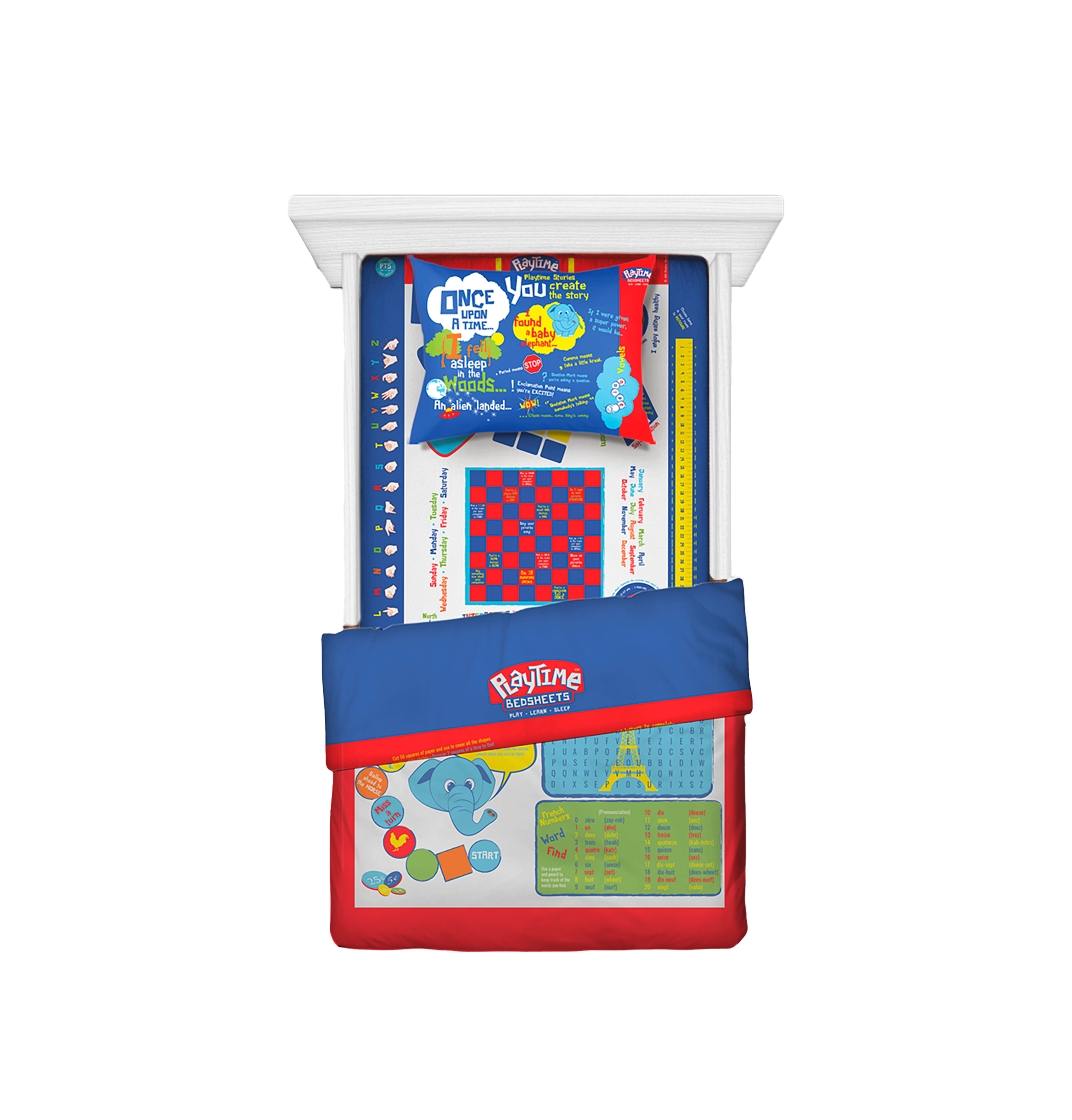 Draps de lit Playtime 54 x 75 x 10. 