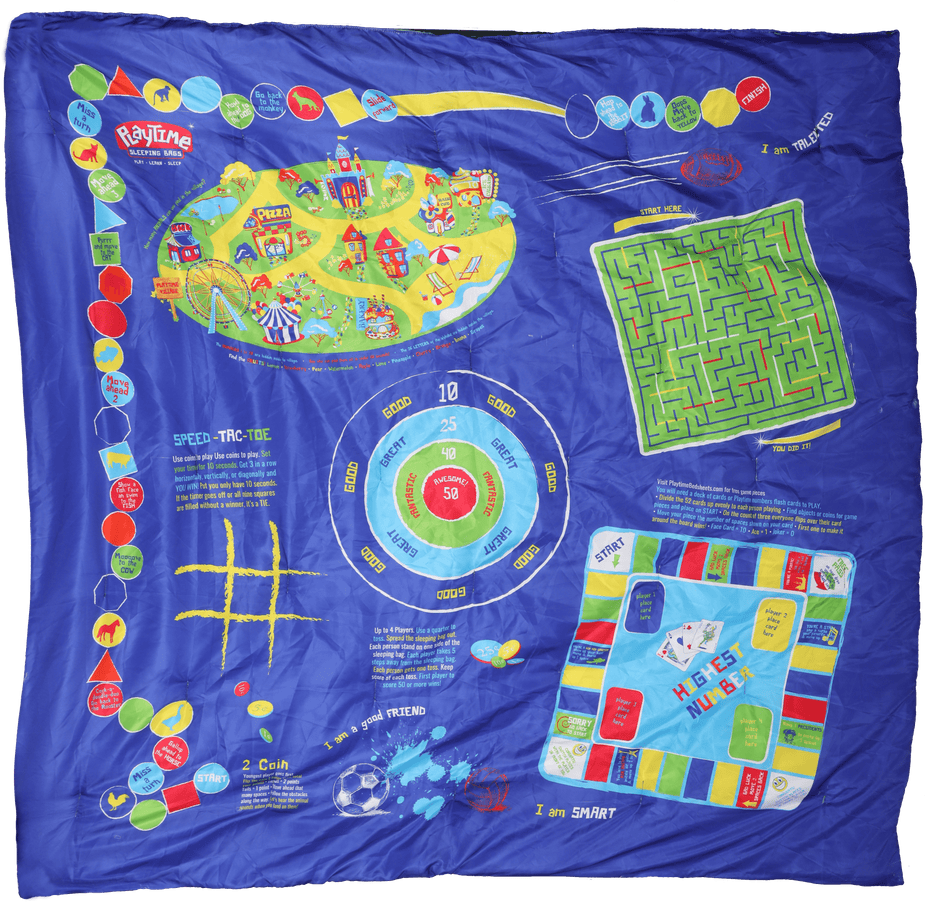 Saco de dormir reversible Playtime, 56 x 56 pulgadas.