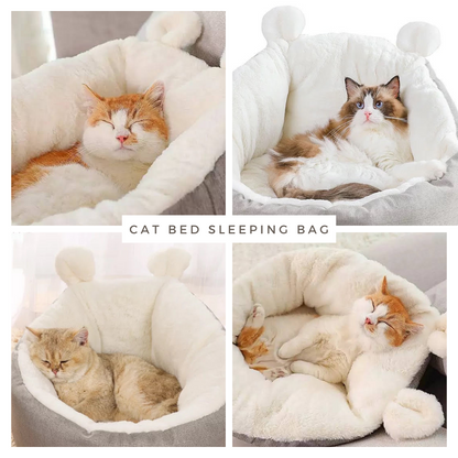 Comfy Cat And Dog Bed (Grey small)