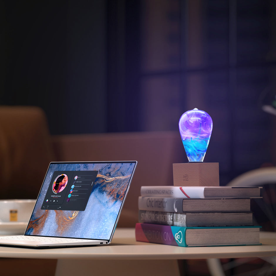 Multicolor Glowing Light Bulb Lamp – LED Decorative Table Lamp