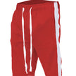 Men’s Athletic Shorts – Red Drawstring Shorts with Side Stripe