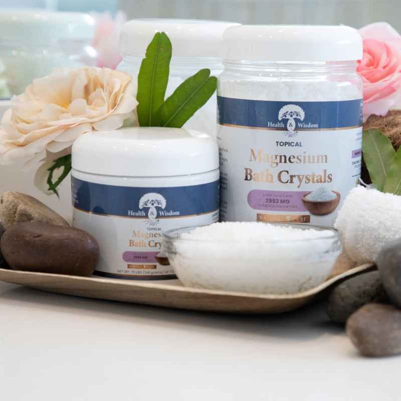 Health Wisdom Magnesium Bath Crystals Multiple Size Buckets