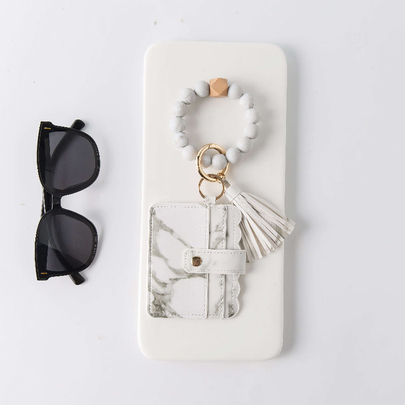 Beaded Wristlet Keychain