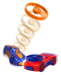 Spinz Pull Back Race Car with Flying Discs (2 Pack Assortment)