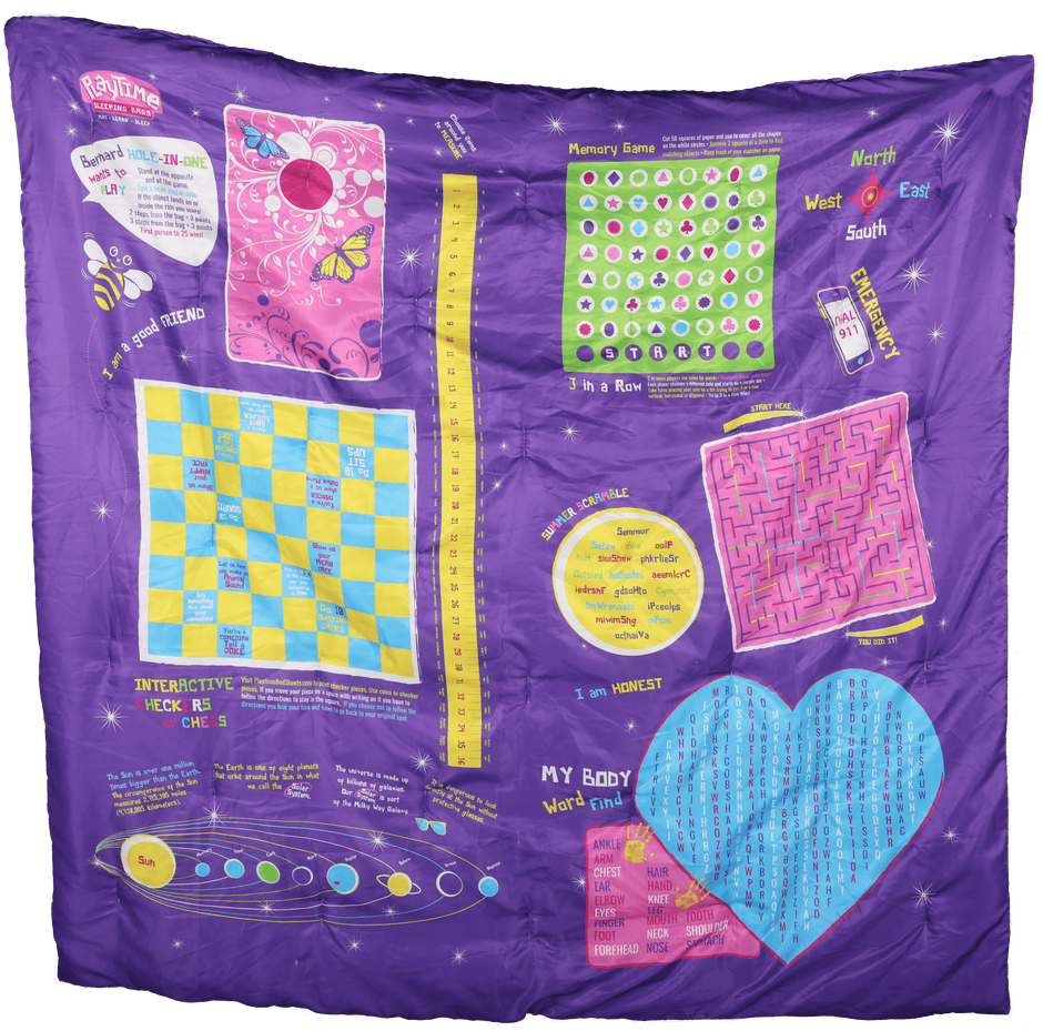 Saco de dormir reversible Playtime de 56 x 56 pulgadas. 