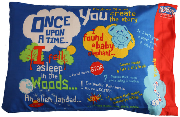 Funda de almohada Playtime Story-Time de 20 x 30 pulgadas. 