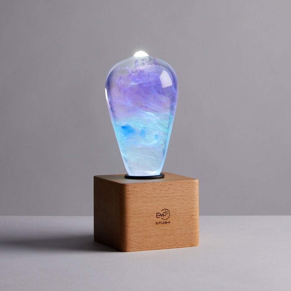 Multicolor Glowing Light Bulb Lamp – LED Decorative Table Lamp