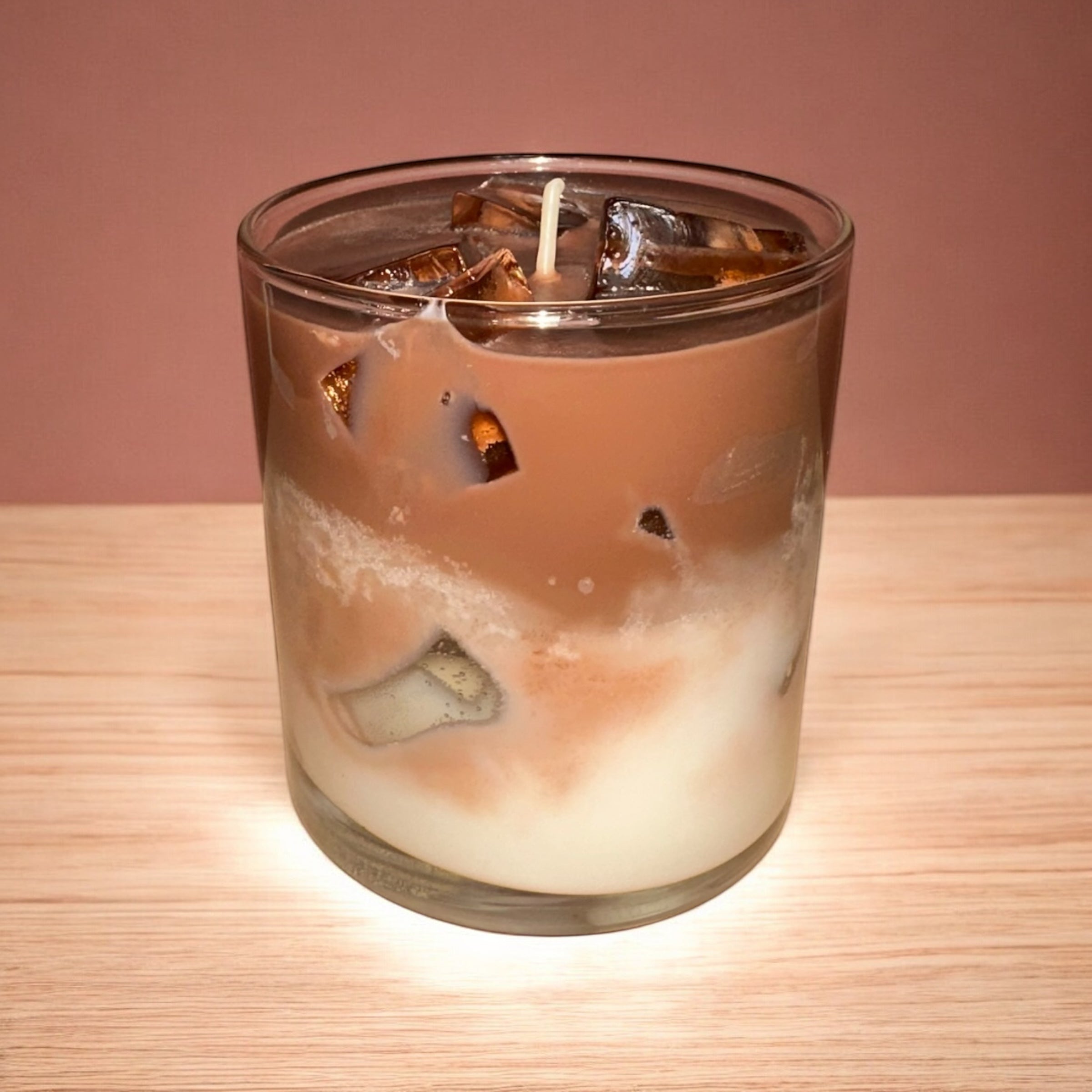 Bougie au café glacé latte 