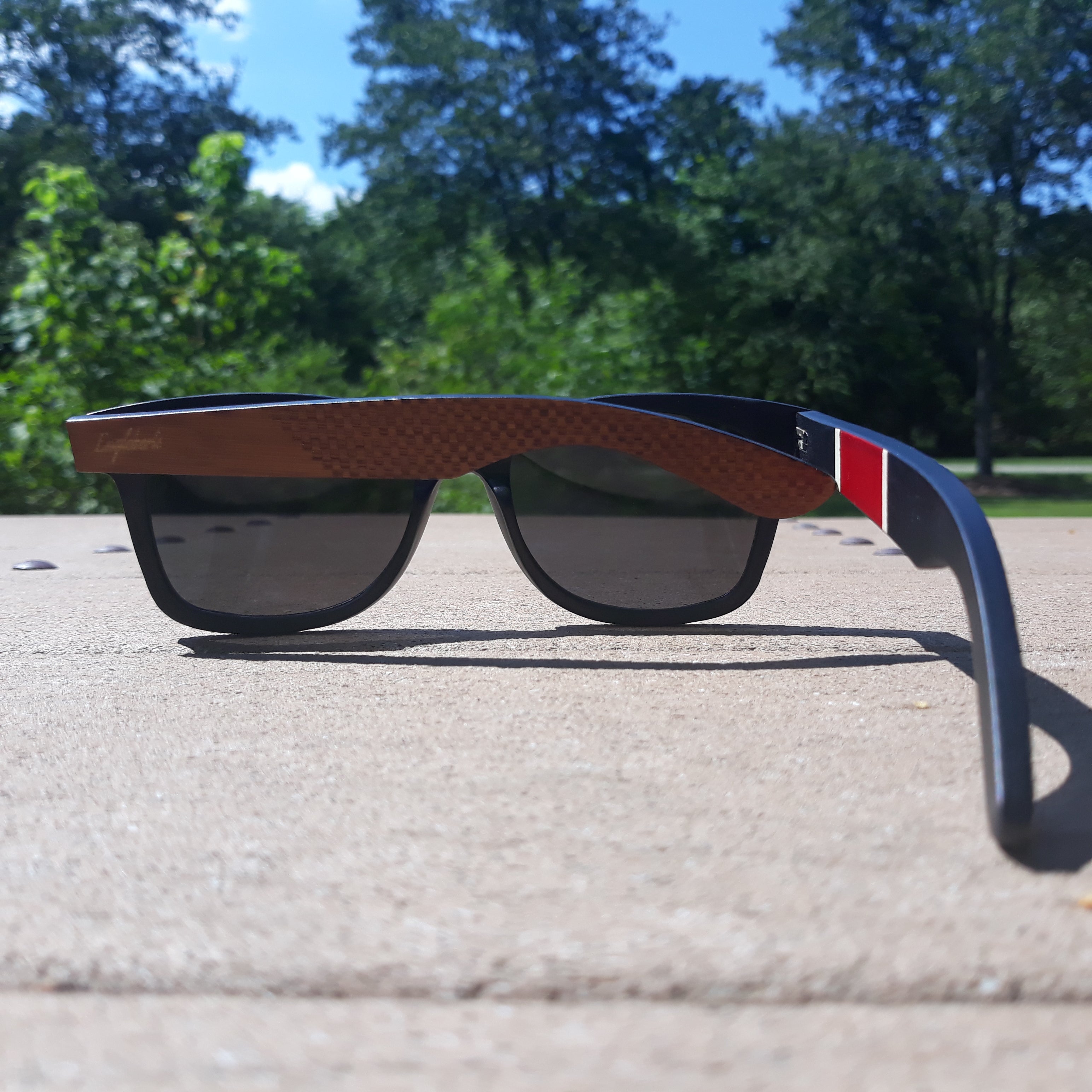 Red Stripe Polarized Sunglasses