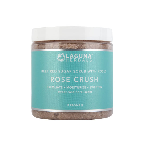 Laguna Herbals Rose Crush Beet Red Sugar Scrub with Roses