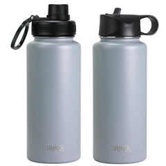 DRINCO® 32oz Stainless Steel Water Bottle - Asphalt Gray