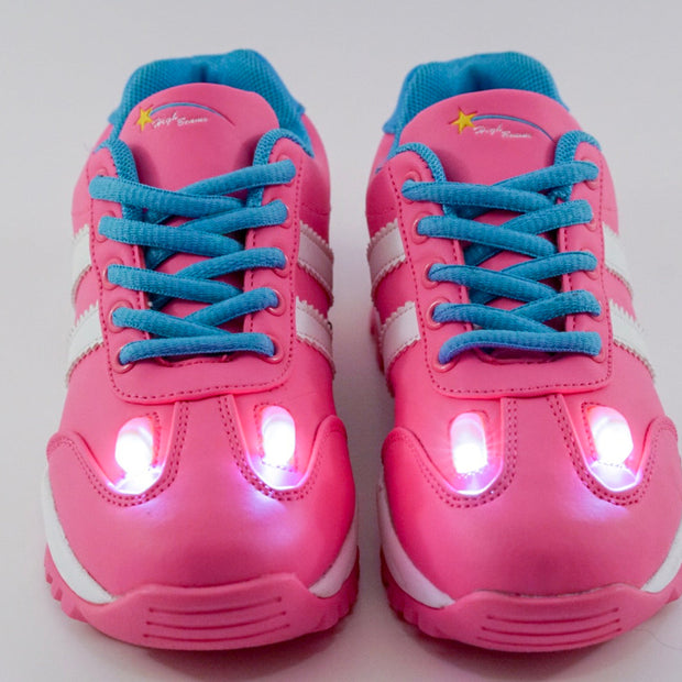 Kids Sports Sneakers Lightweight Running Shoes Lace Up Comfortable Trainers