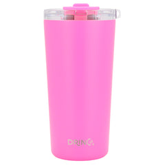 DRINCO® Seattle 20oz Insulated Tumbler Spill Proof Lid w/straw-Pink