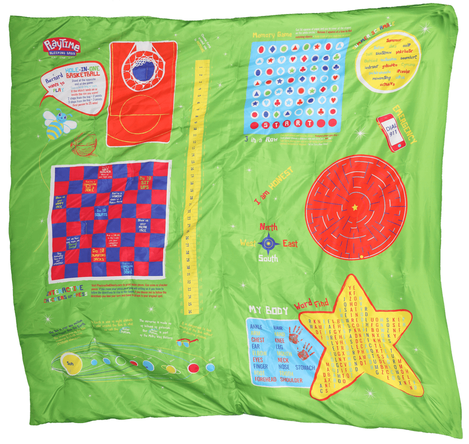 Saco de dormir reversible Playtime, 56 x 56 pulgadas.