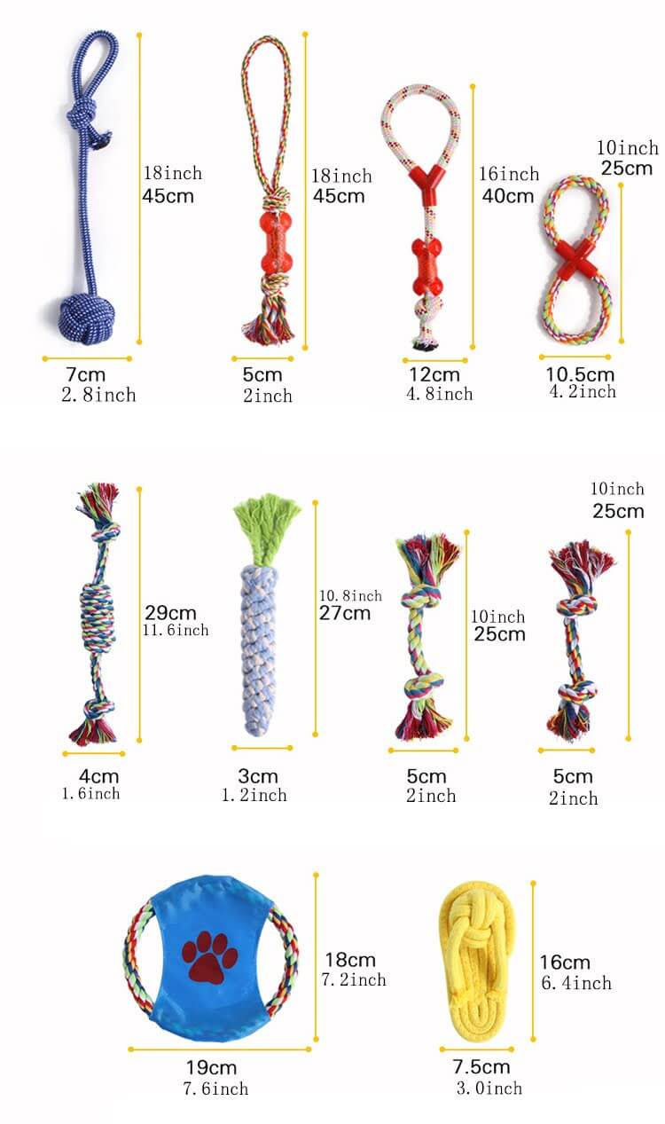 Ensemble de jouets à mâcher tressés