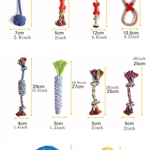 Juego de masticables trenzados