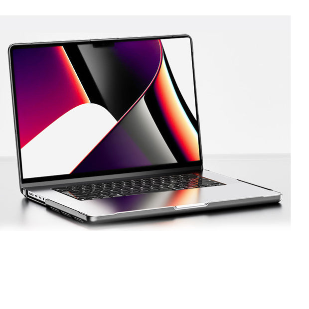 Transparent Matte Laptop Case with Slim Protective Frame