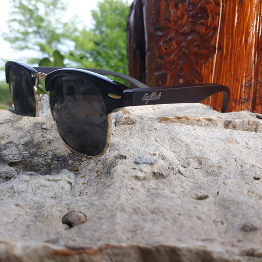 Midnight Bamboo Shades