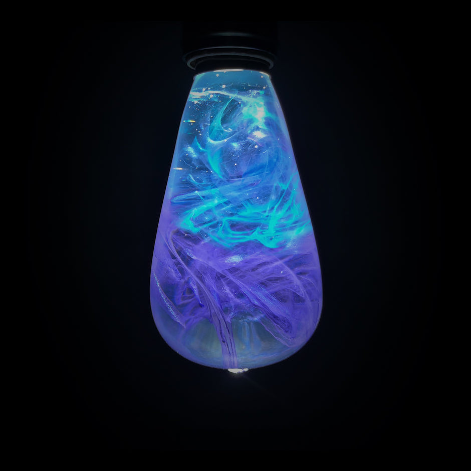 Multicolor Glowing Light Bulb Lamp – LED Decorative Table Lamp