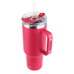 Vaso BugSur de 40 oz de Drinco con asa (magenta vivo)