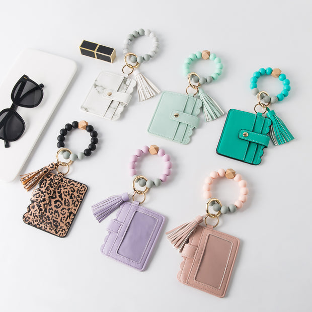 Beaded Wristlet Keychain