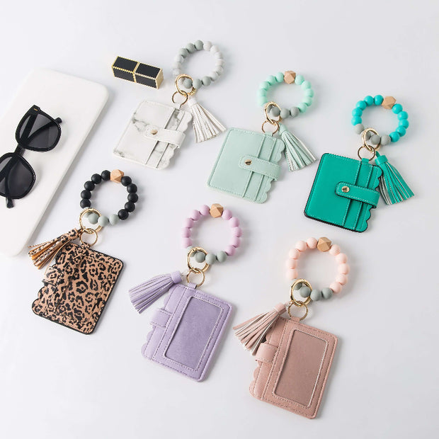 Beaded Wristlet Keychain