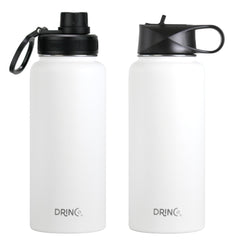 DRINCO® 32oz Stainless Steel Water Bottle - Artic White