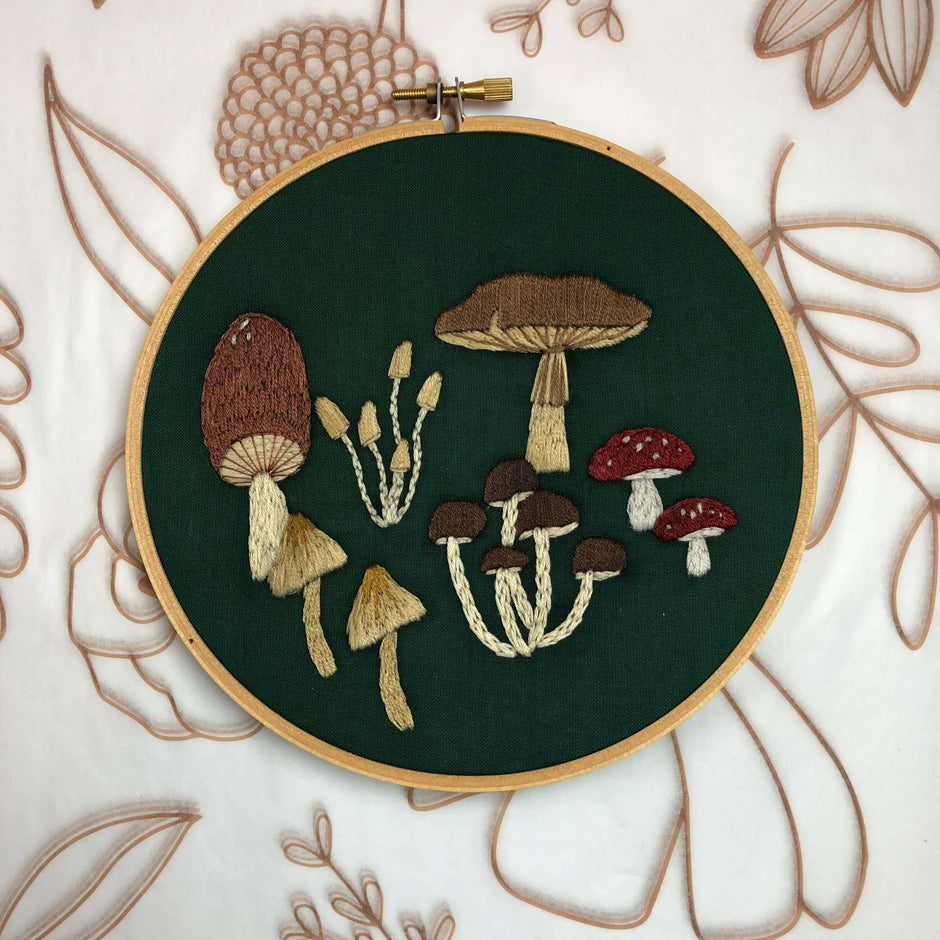 Mushroom Embroidery Kit