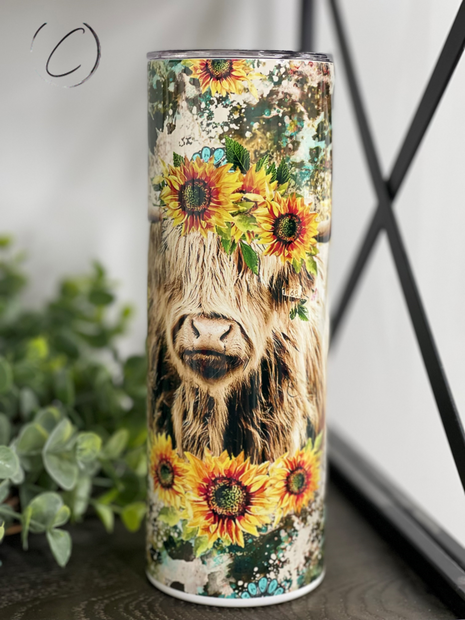 Highland Sunflower Tumbler
