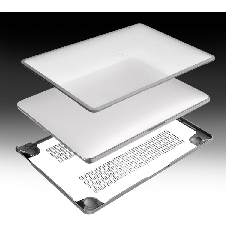 Transparent Matte Laptop Case with Slim Protective Frame