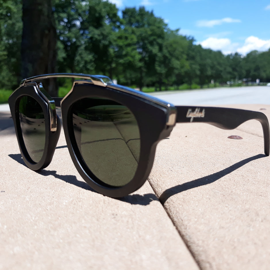 Gafas de sol de madera negra G15