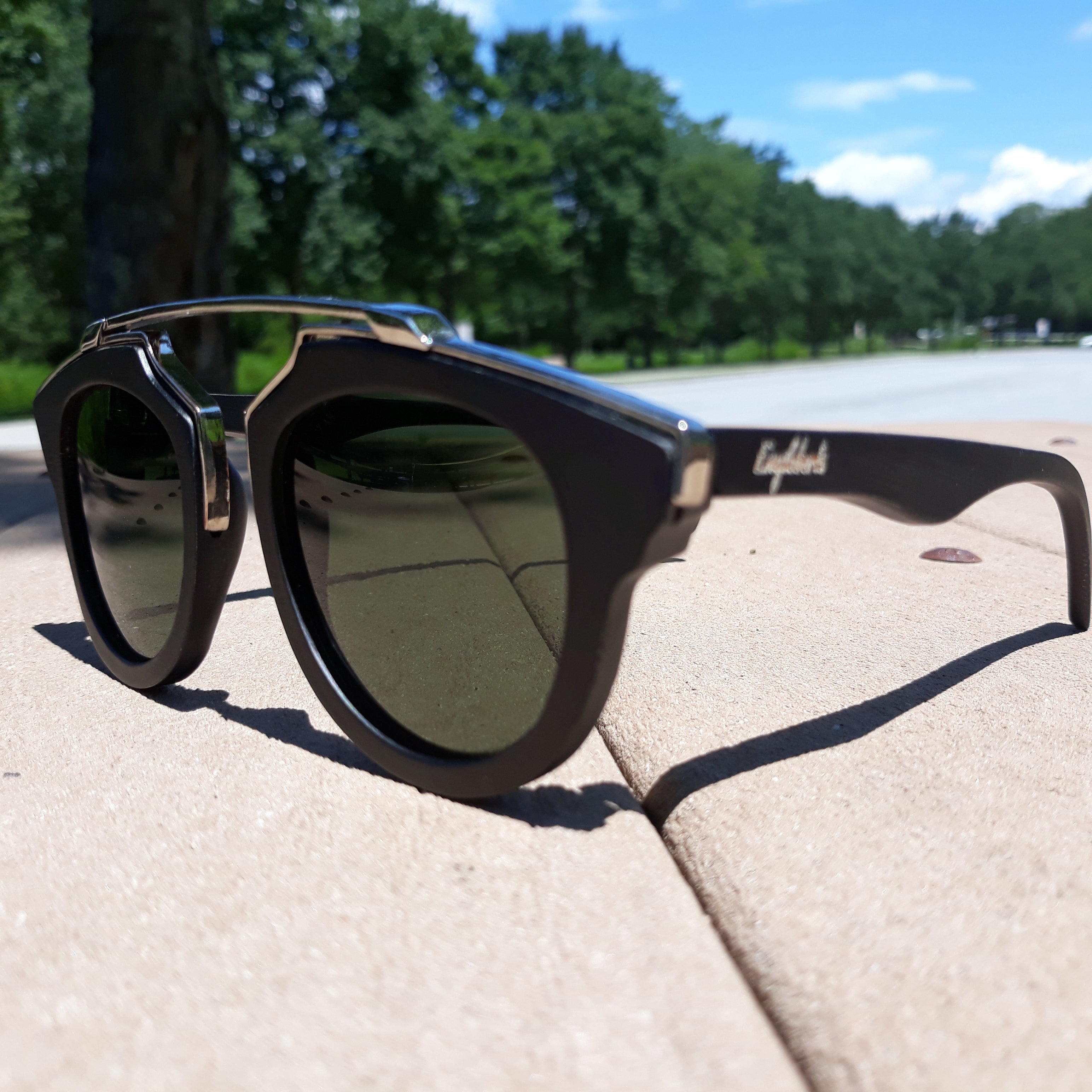 Gafas de sol de madera negra G15